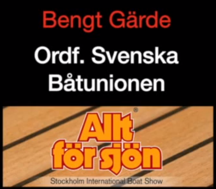 Bengt Gärde på Båtriksdagen 2015
