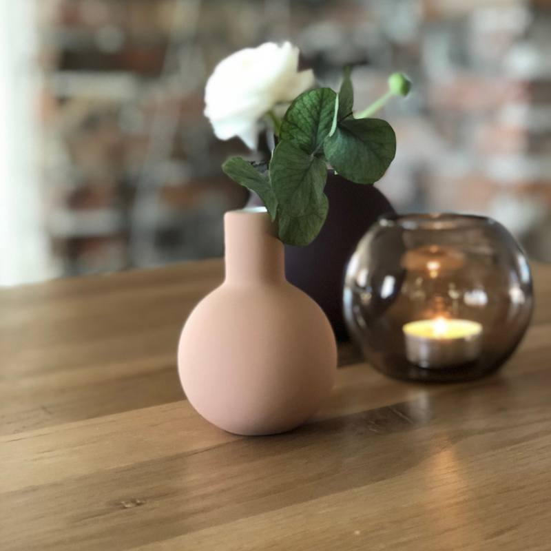 Collar Vase Cafe Au Lait