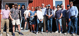 Participants and team members at SMaRC demonstration days 2020 at Askö Laboratory