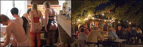 Erotisk fest samt middag på Le Laromet