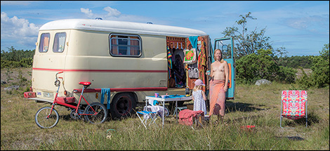 Hippiecamp på Fårö