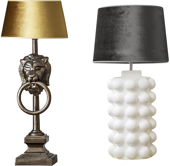 Lampfot Lion och Bubbles
