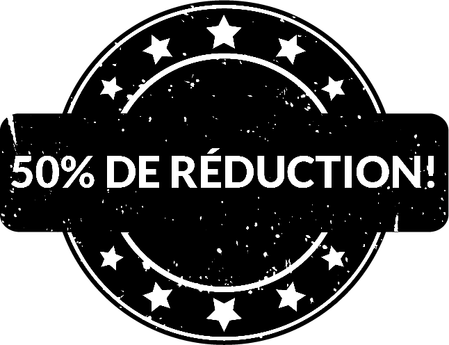 50% de réduction !