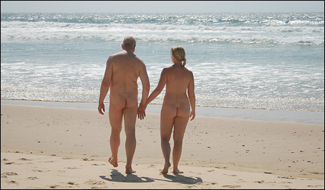 Calle & Jennie på stranden