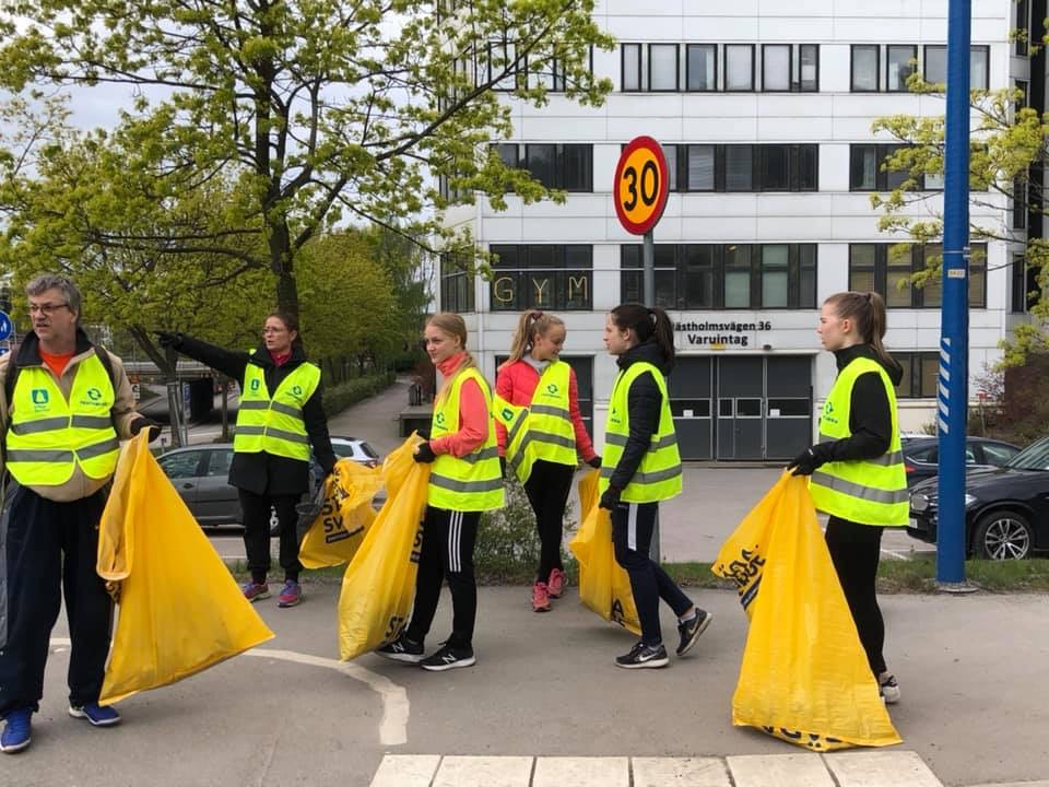 Nacka Gymnastikförening i städtagen.