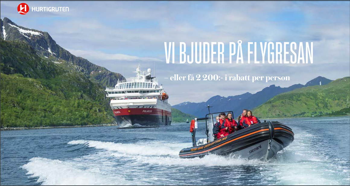 Flyget på Köpen med Hurtigruten