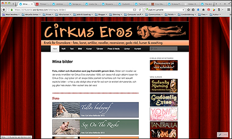 Cirkus Eros under arbete
