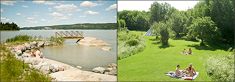 Skeppsudden - stranden & trädgården