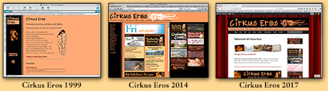 Cirkus Eros genom åren