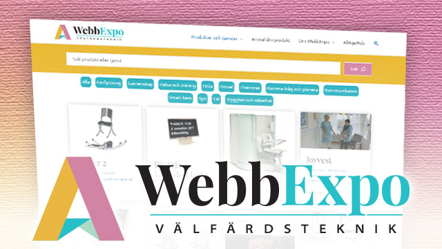 Skärmbild från WebbExpo-sajten